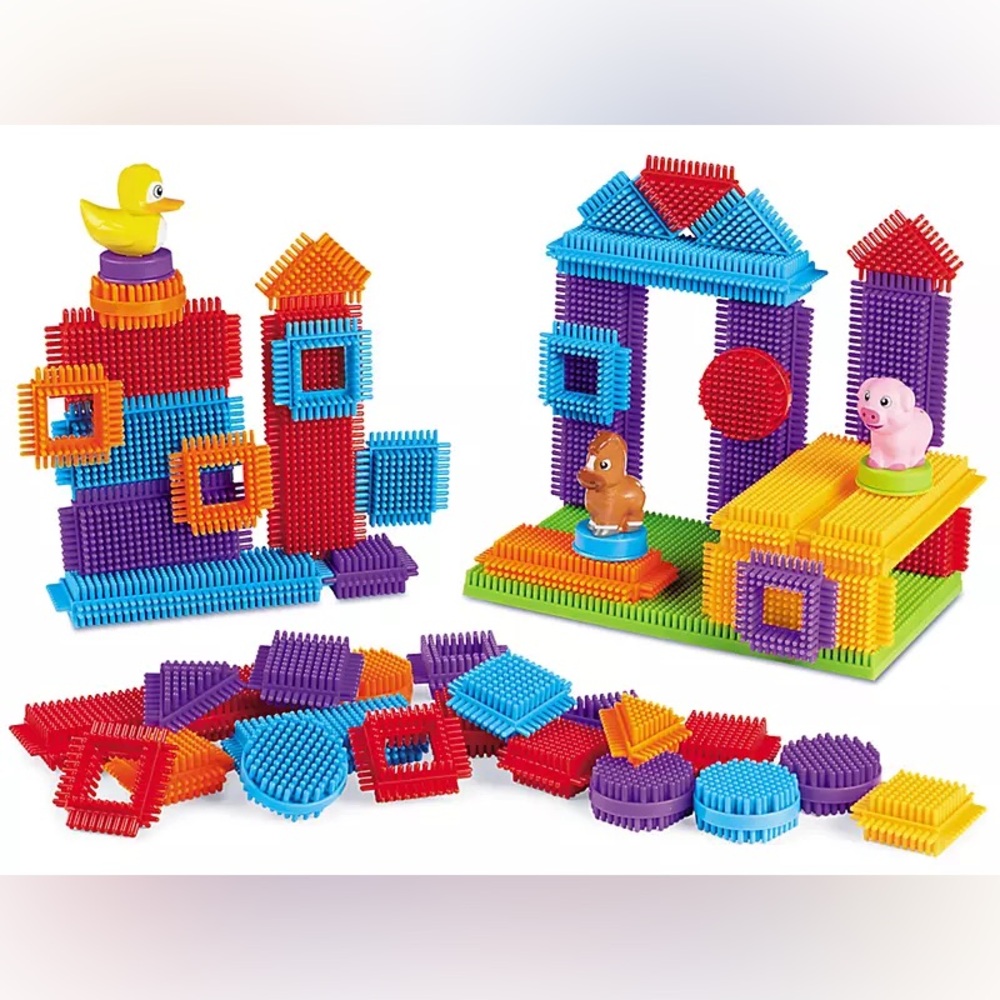 Lakeshore Toddler Bristle Builders Multicolor Building Set (52 pcs)